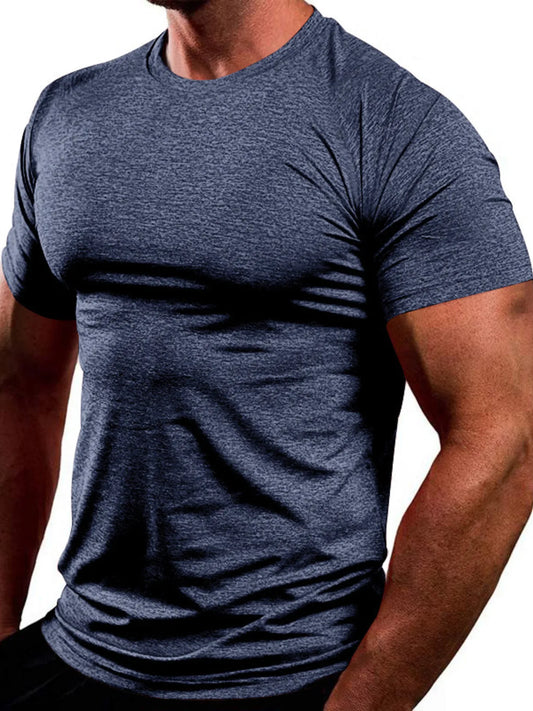 Men's Full Size Round Neck Short Sleeve T-Shirt Plus Size