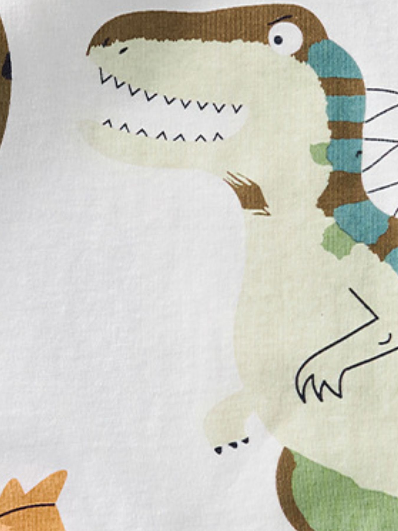 Children's Dinosaur Print Crew Neck Short Sleeve T-Shirt
