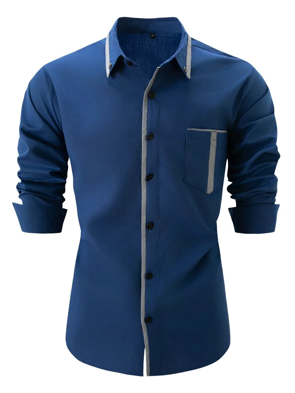 Men's Full Size Button Up Long Sleeve Shirt Plus Size