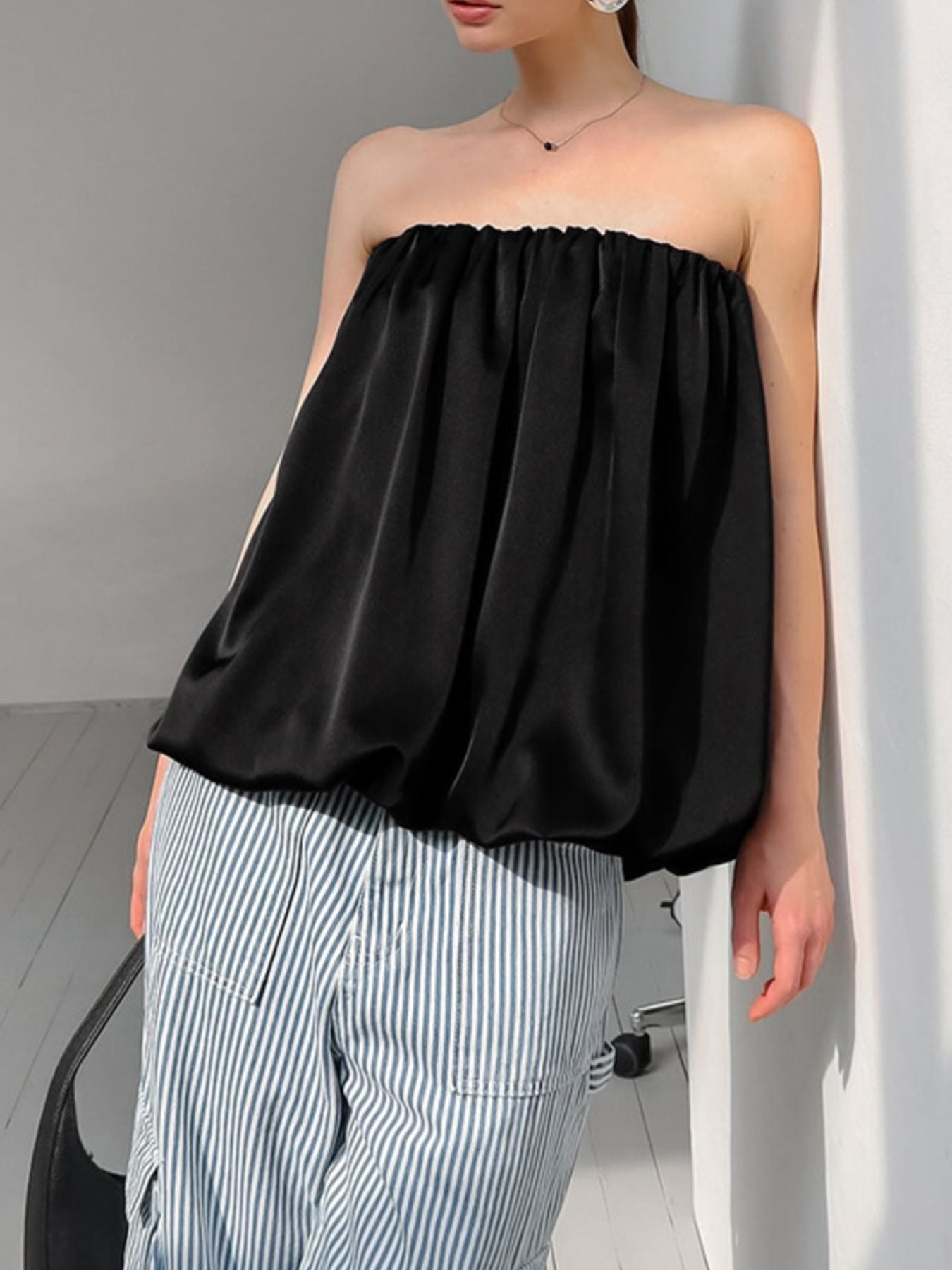 Bubble Hem Tube Top