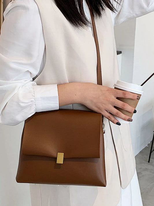 Flap Leather Crossbody Bag