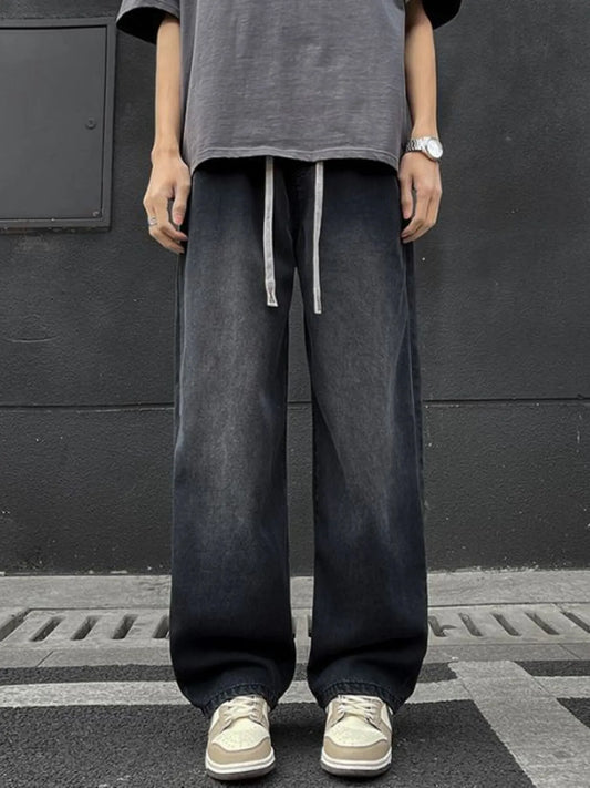 Men's Full Size Wide Leg Jeans Plus Size