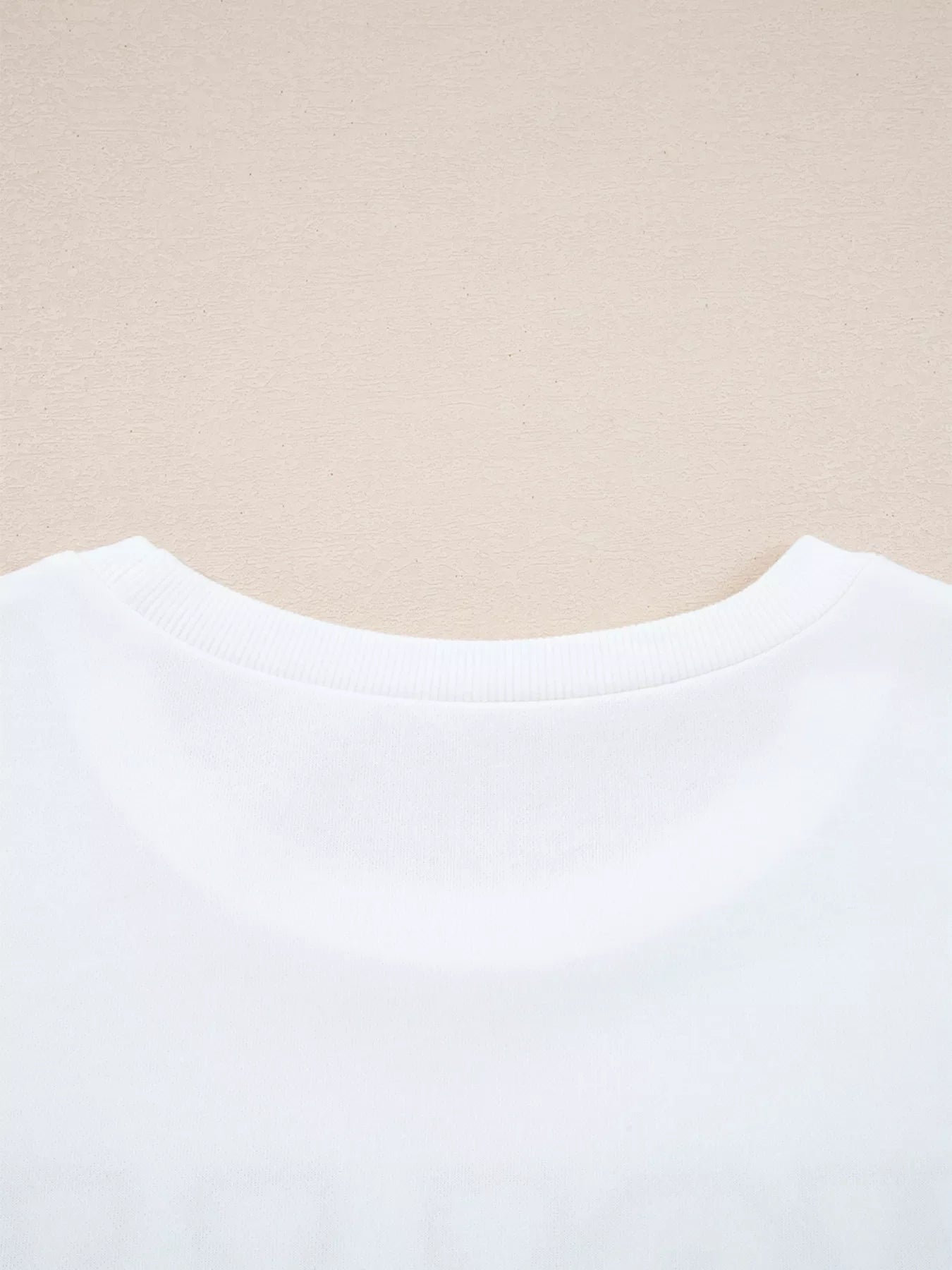 HOLLY JOLLY Embroidered Round Neck Sweatshirt