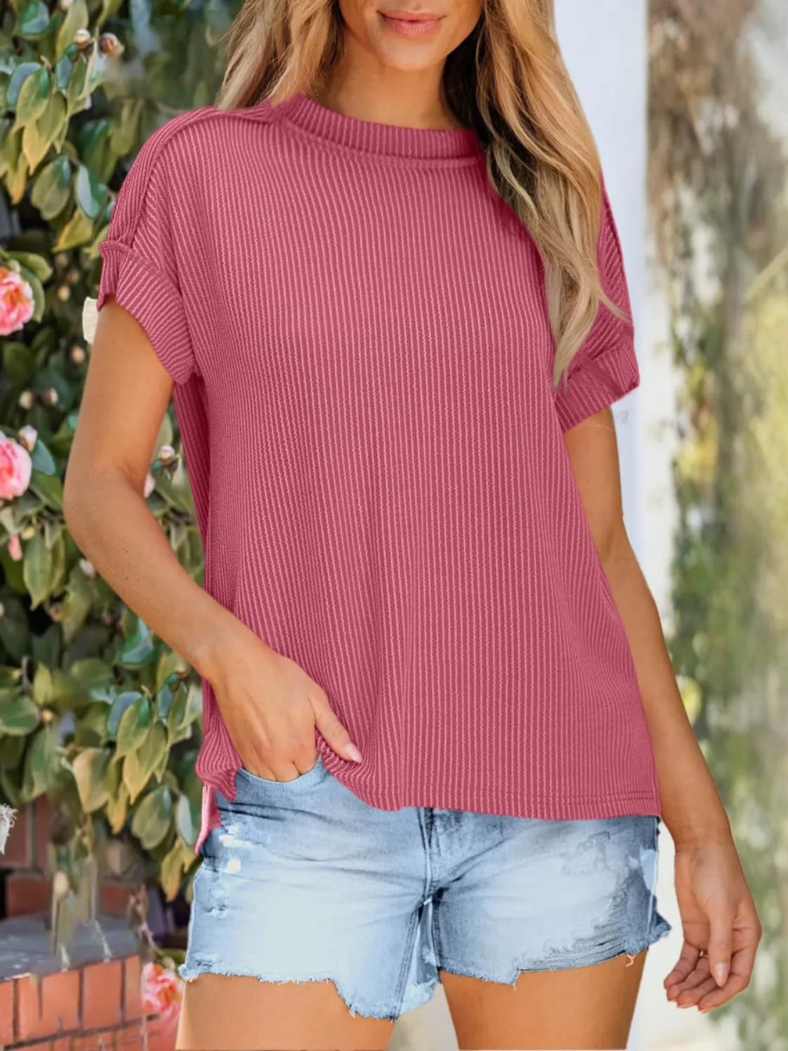 Round Neck Short Sleeve T-Shirt