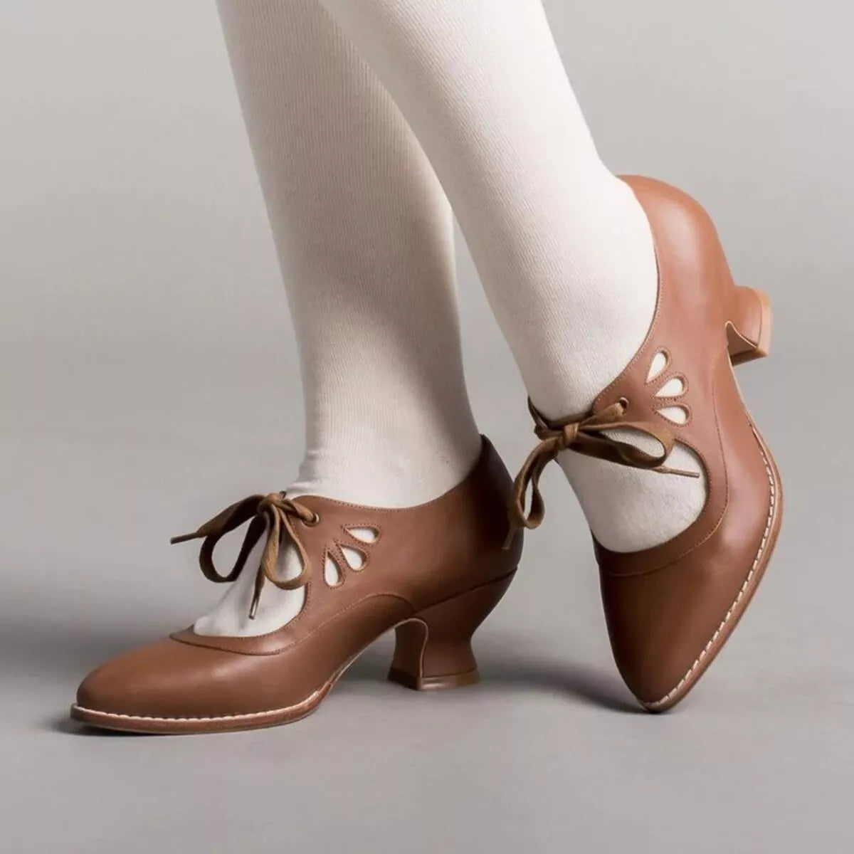 Point Toe Block Heel Shoes