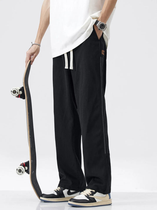 Men's Full Size Loose-Fit Drawstring Casual Pants Plus Size