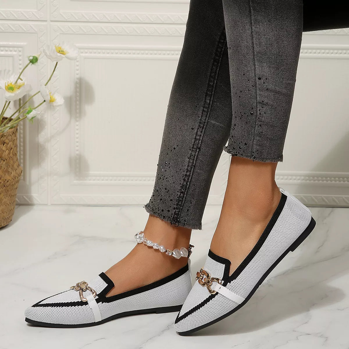 Point Toe Slip-Ons