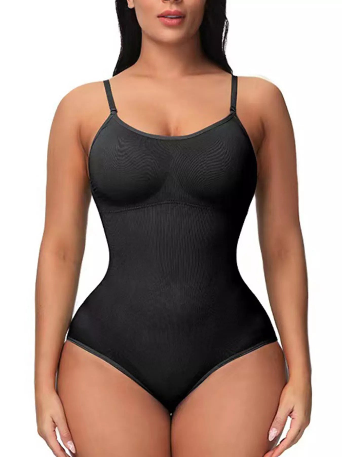 Full Size Seamless Scoop Neck Shaping Bodysuit Plus Size