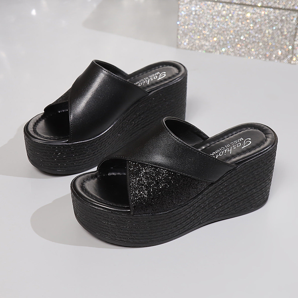 Open Toe Platform Wedge Sandals