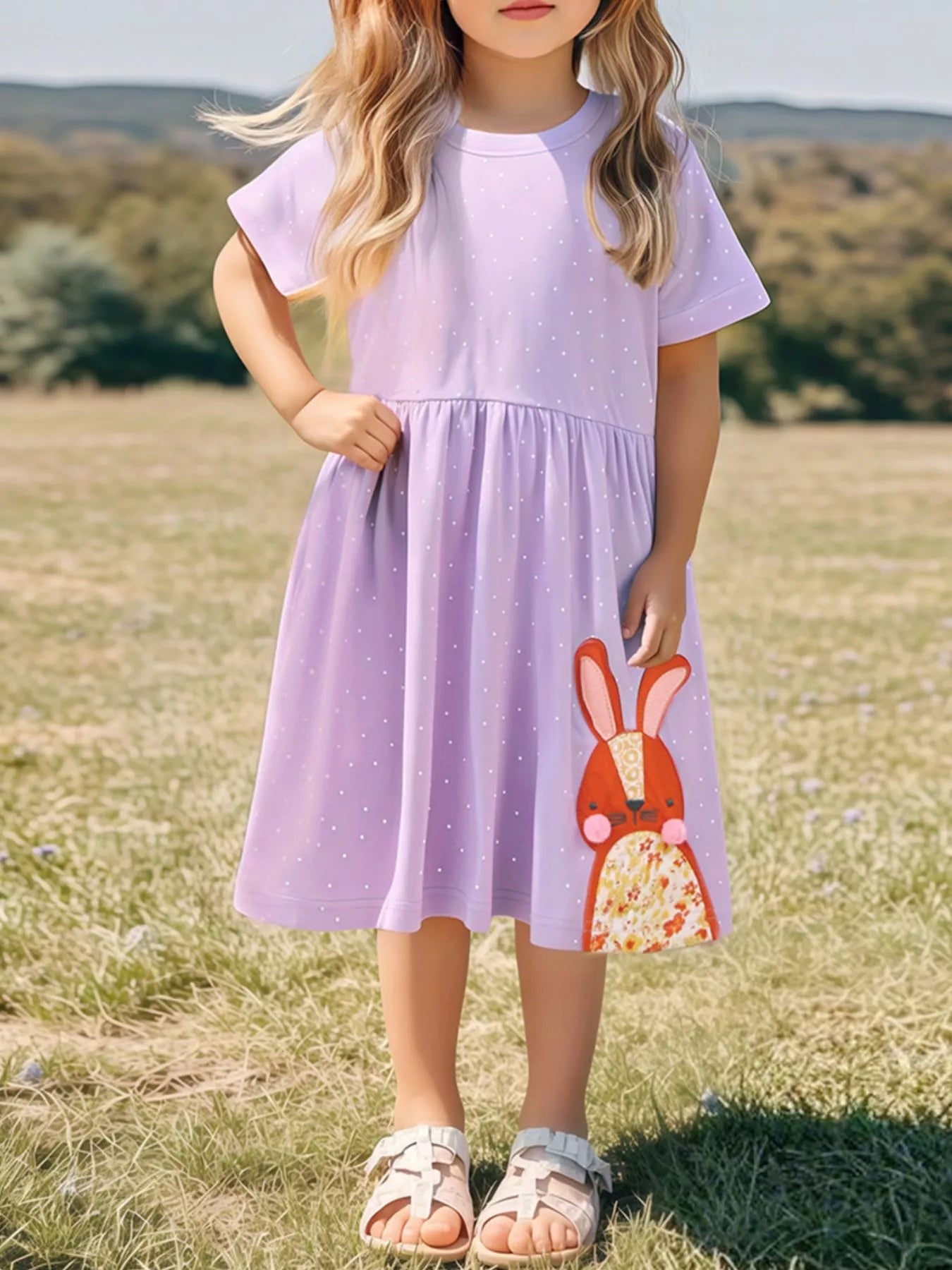 Children's Rabbit Casual Summer Dress