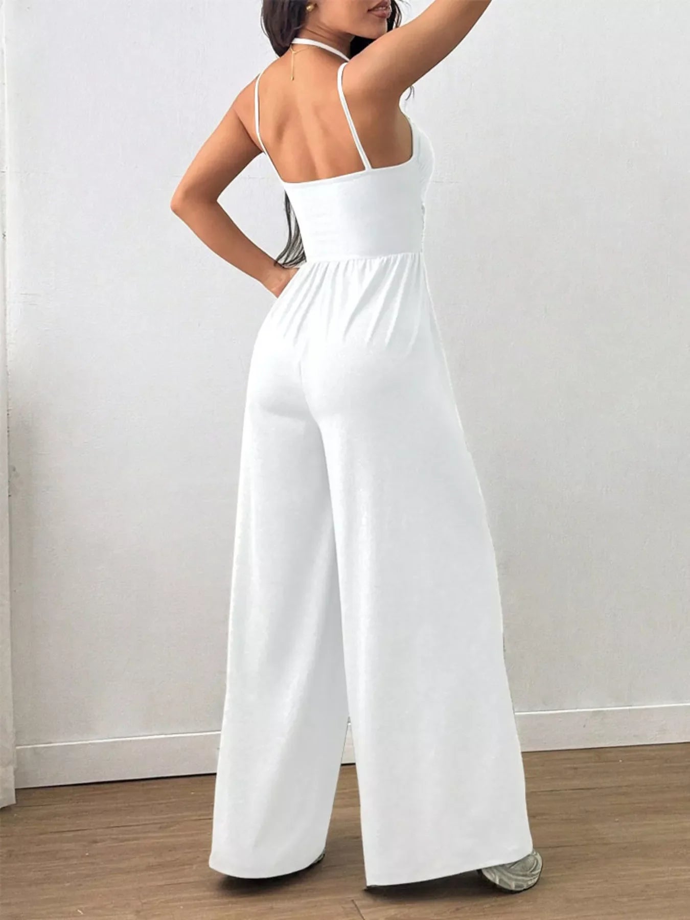 Spaghetti Strap Wide-Leg Jumpsuit