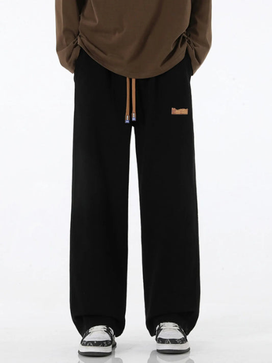 Men's Full Size Wide Leg Drawstring Jeans
