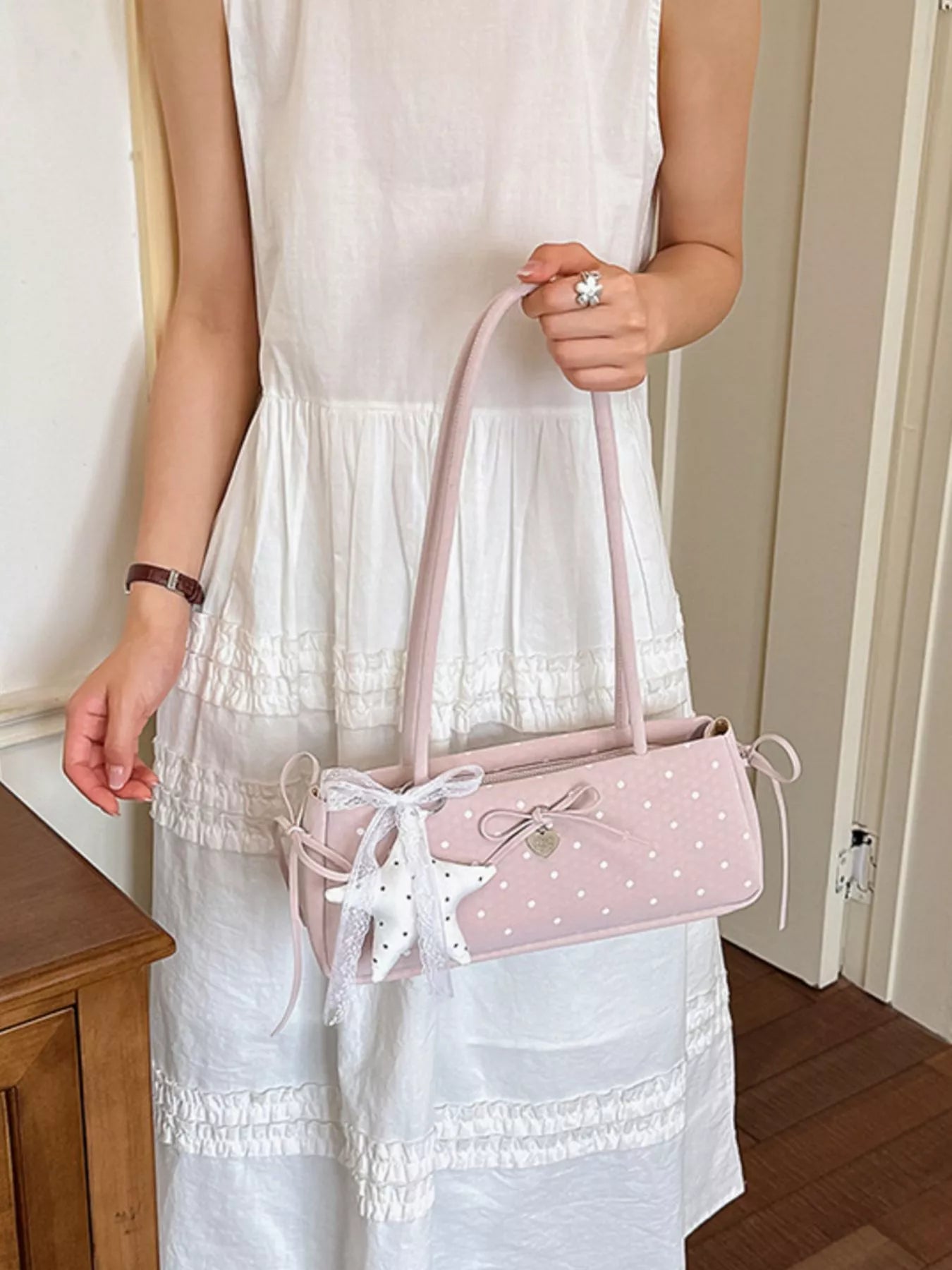 Polka Dot Shoulder Bag