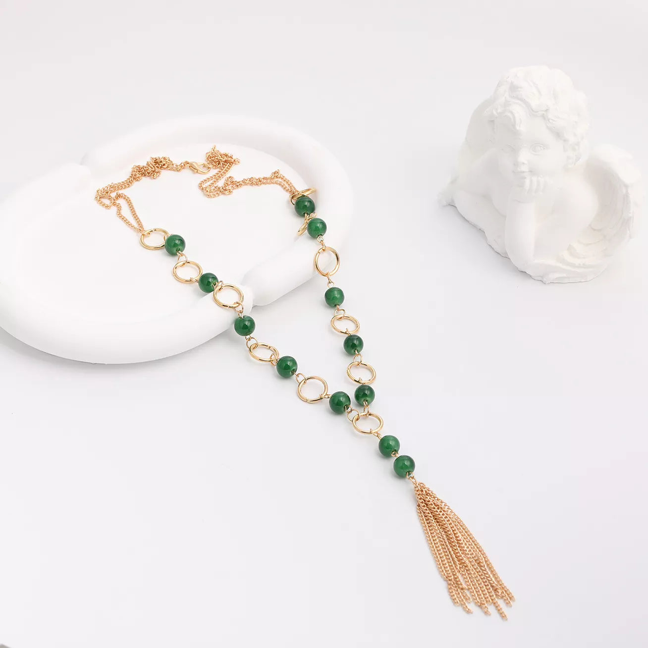 Elegant Tassel Pendant Necklace