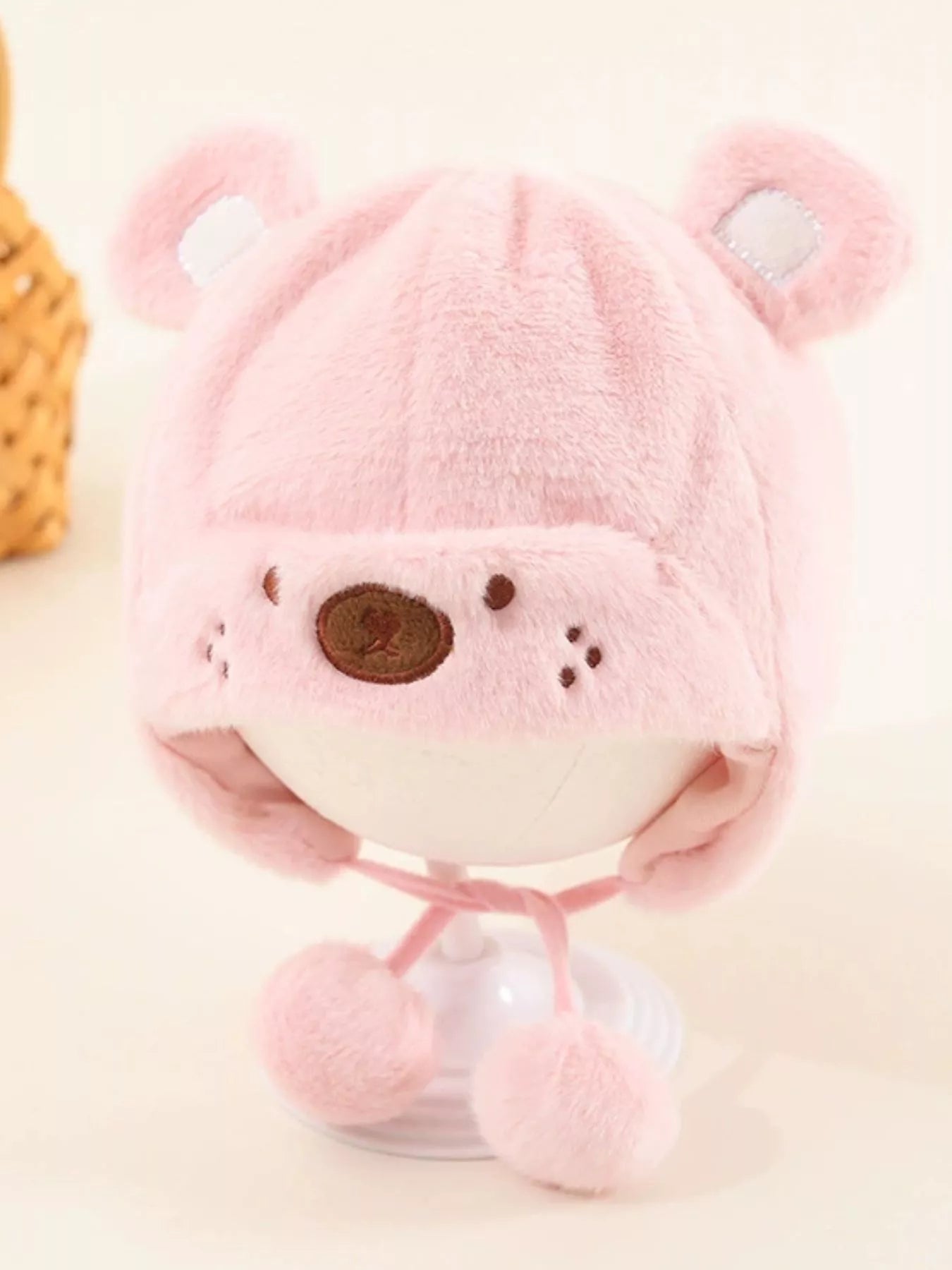 Children's Cute Bear Ear Plush Hat