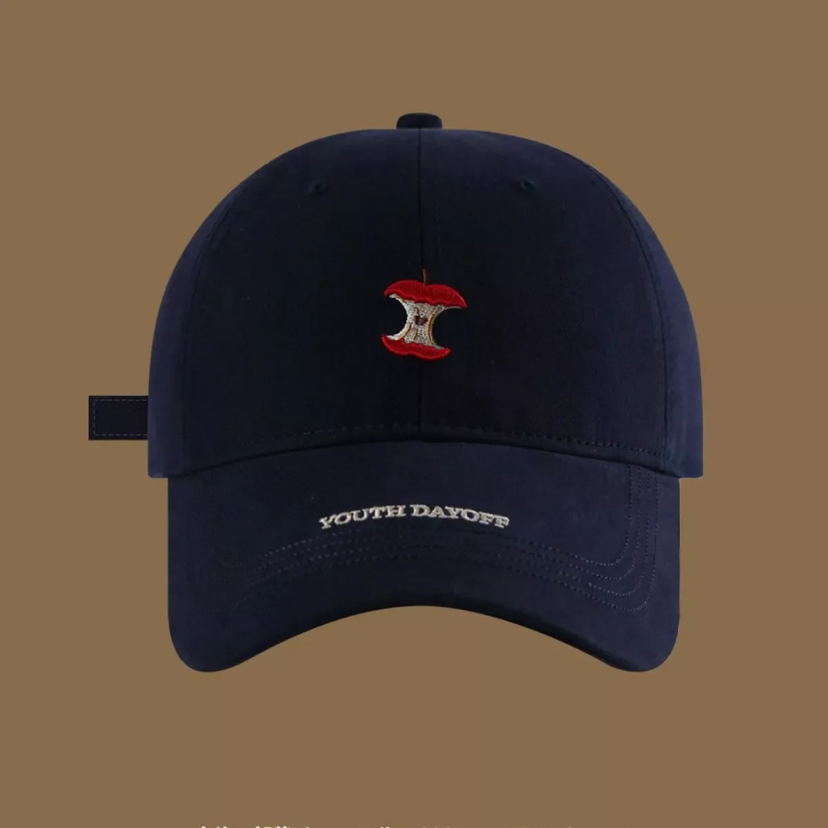 Embroidered Apple Core Baseball Cap