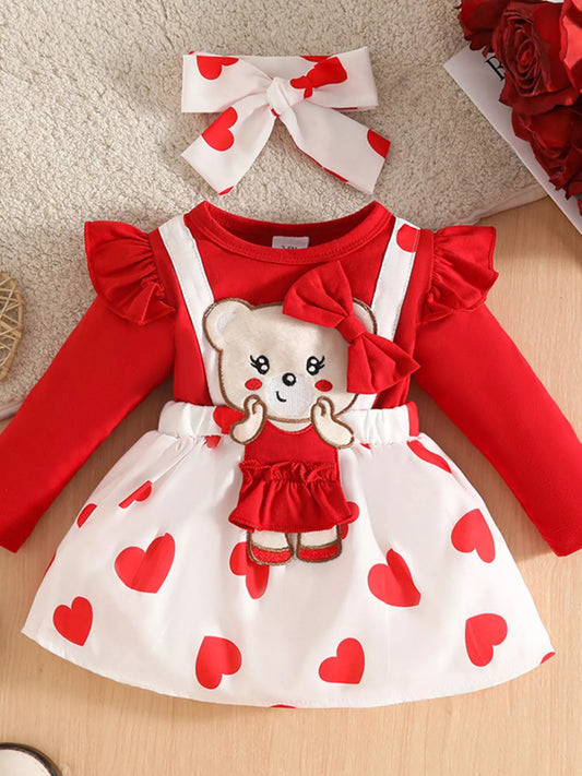Children's Bear Dress & Headband Set
