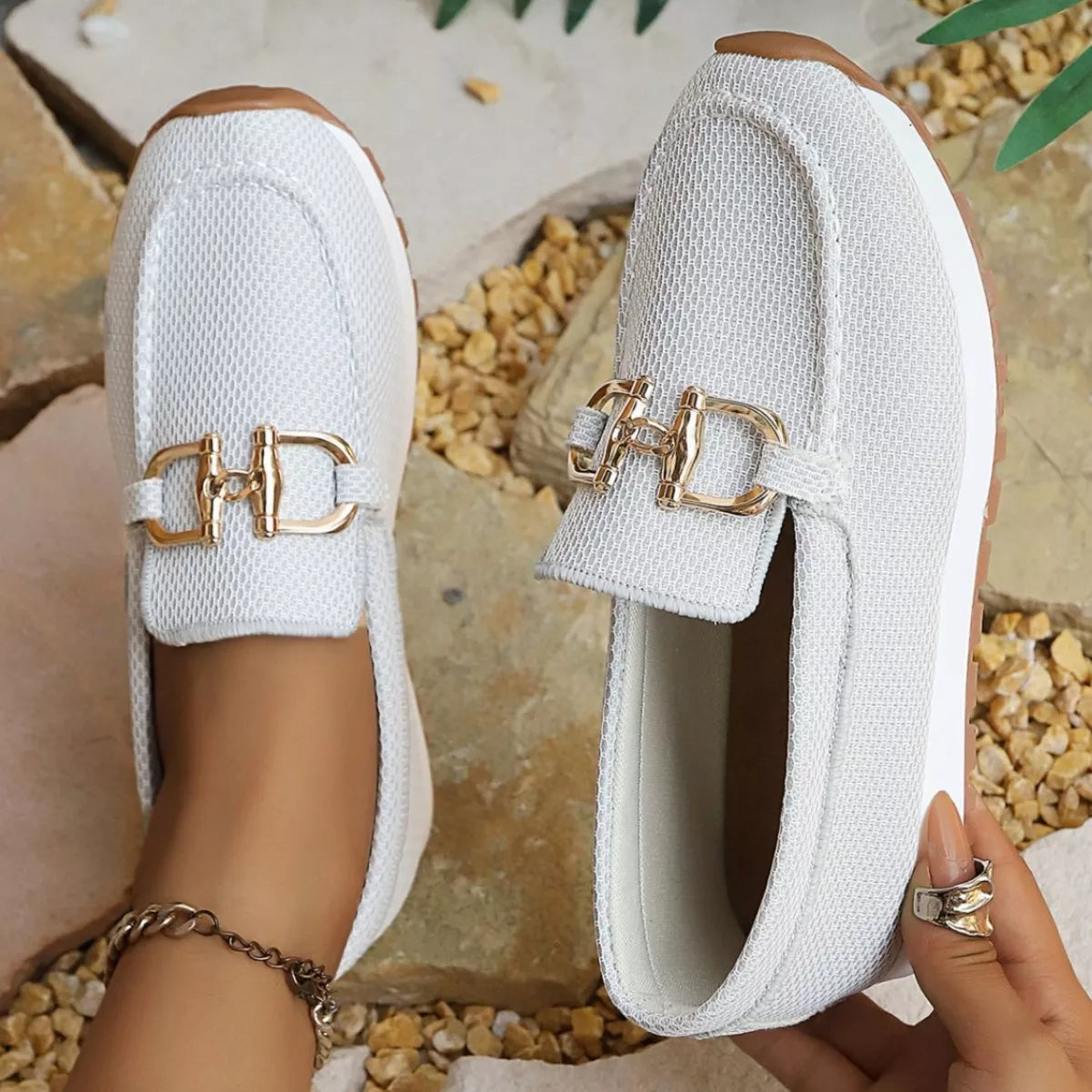 Round Toe Slip-Ons