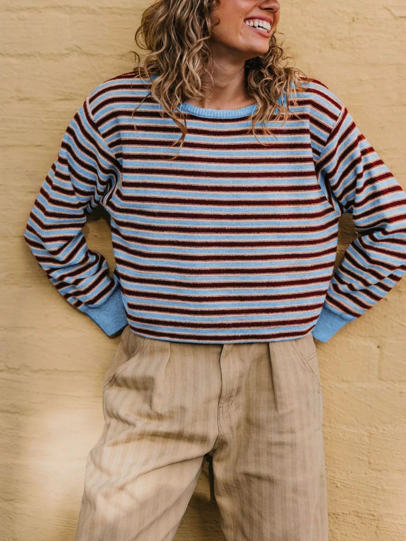 Striped Crew Neck Sweater