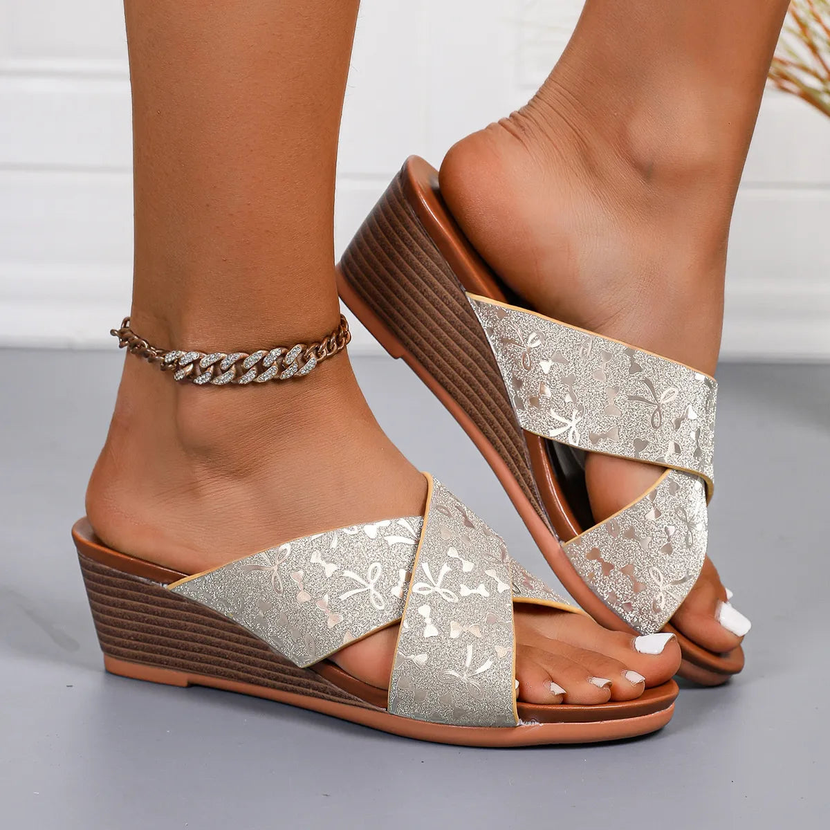 Open Toe Wedge Sandals