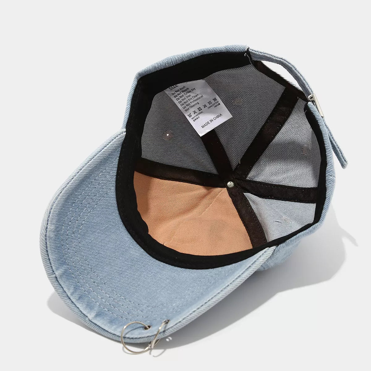 Distressed Denim Baseball Cap