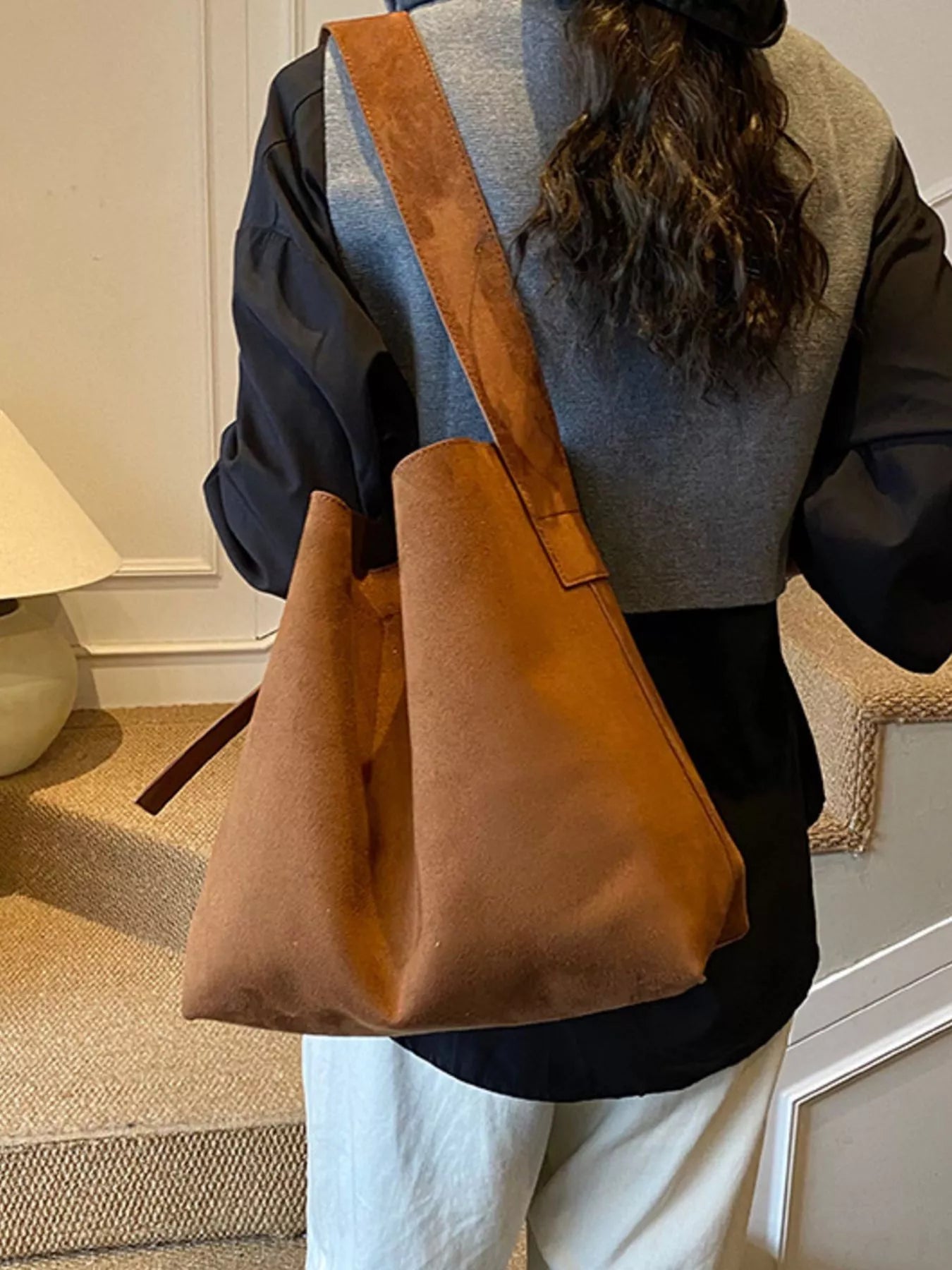 Buckle Adjustable Strap Tote Bag