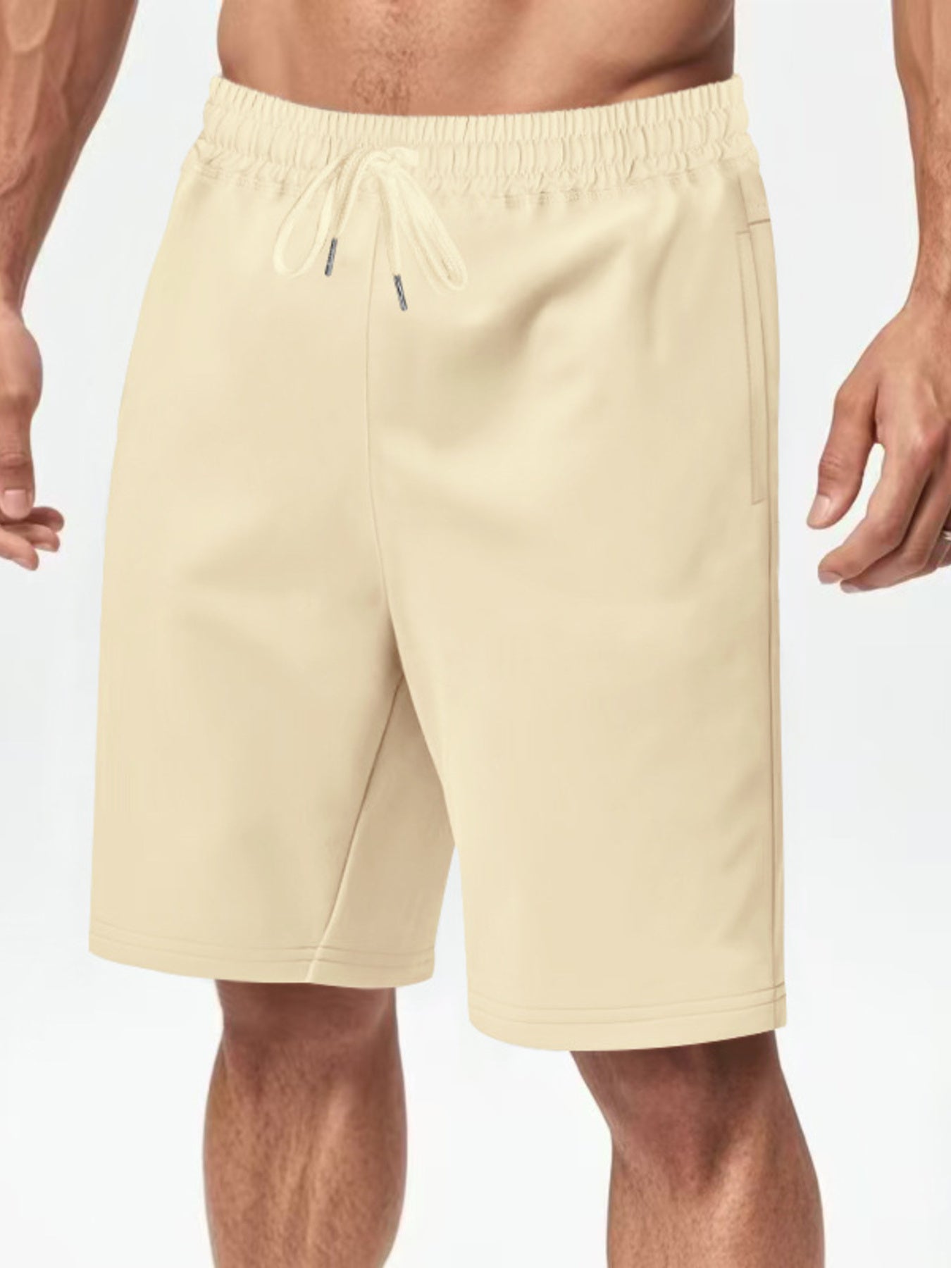 Men's Full Size Casual Drawstring Shorts Plus Size