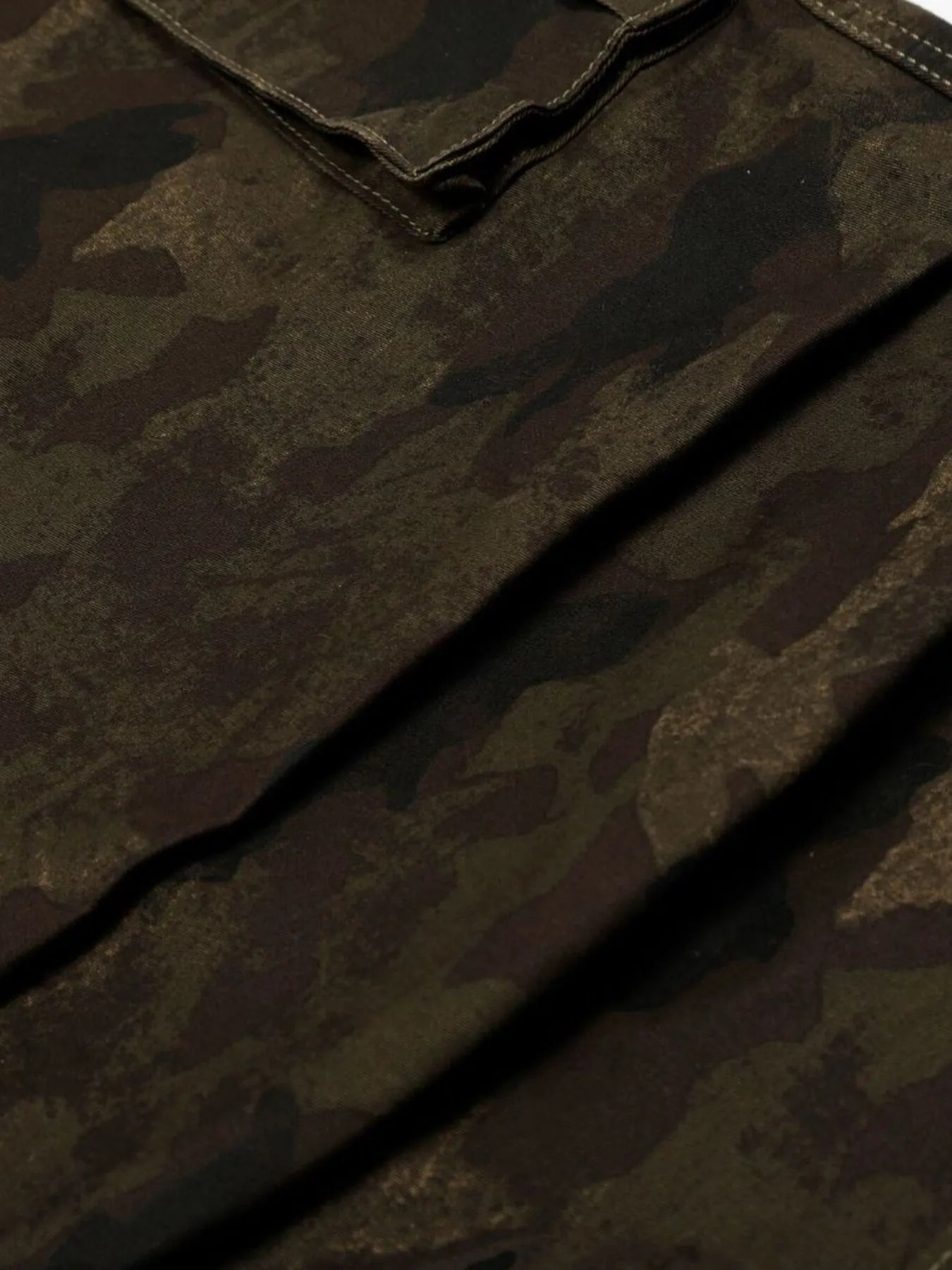 Men's Camouflage Cargo Wide Leg Shorts