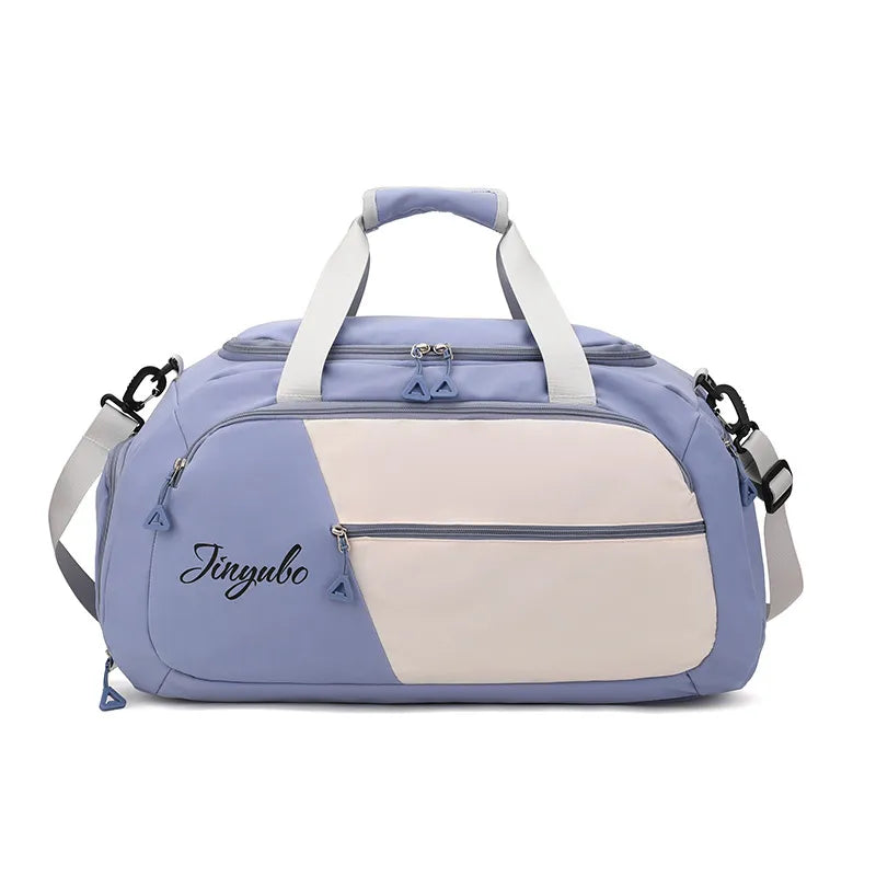 Contrast Nylon Travel Bag