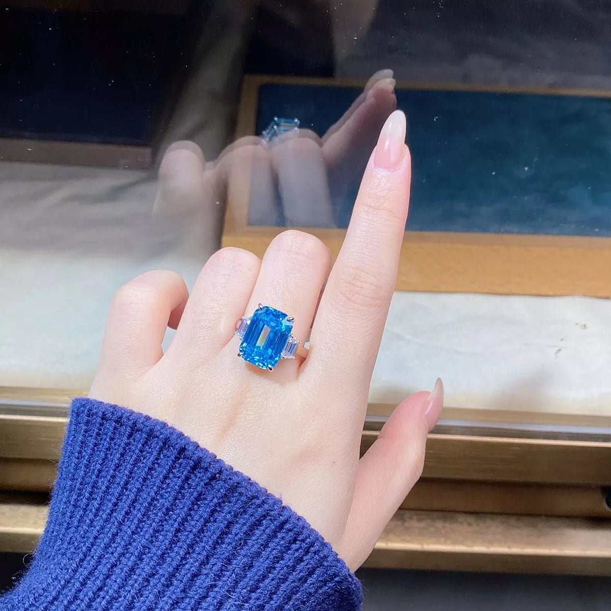 925 Sterling Silver Geometric Ring