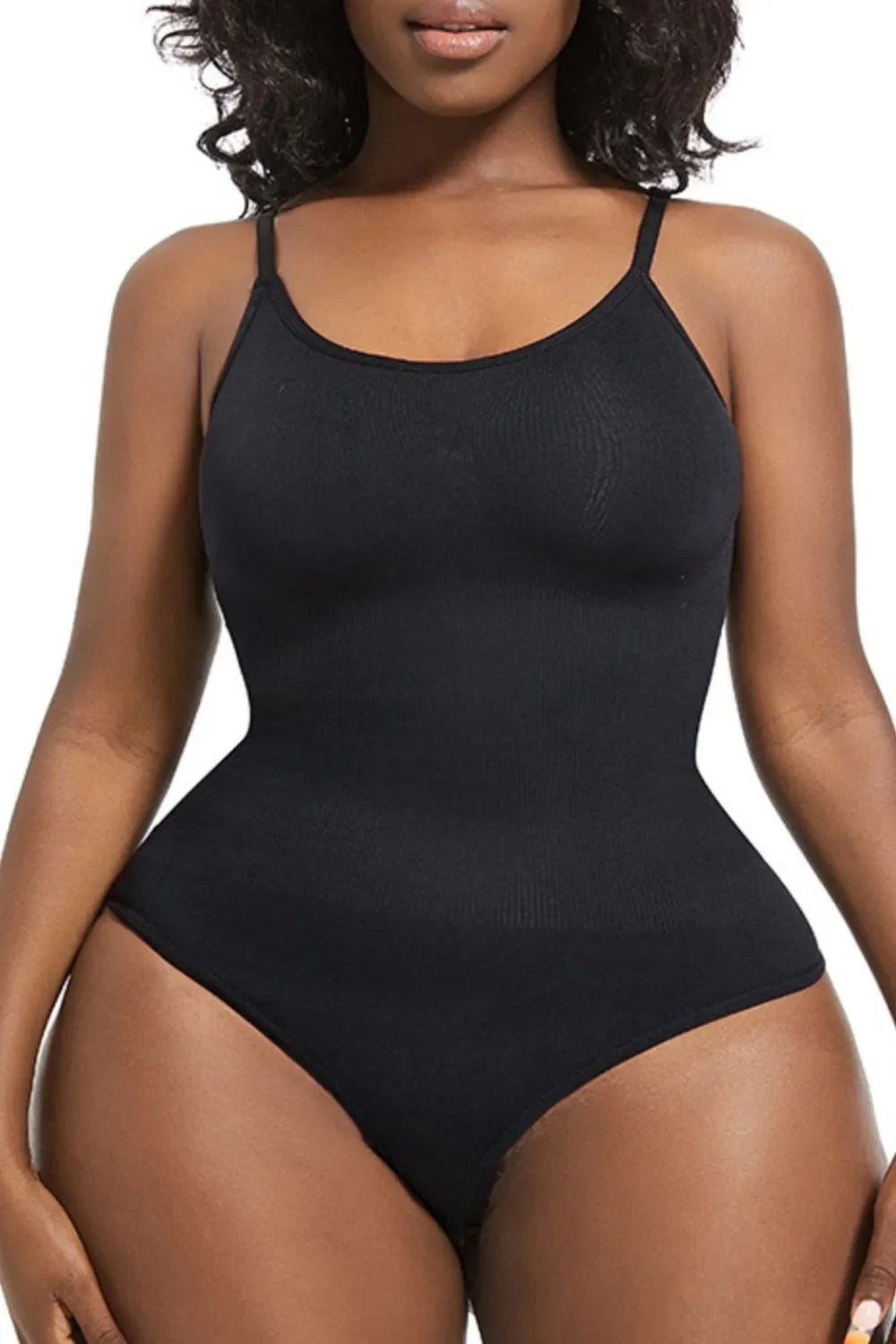 Full Size Scoop Neck Spaghetti Strap Shaping Bodysuit Plus Size