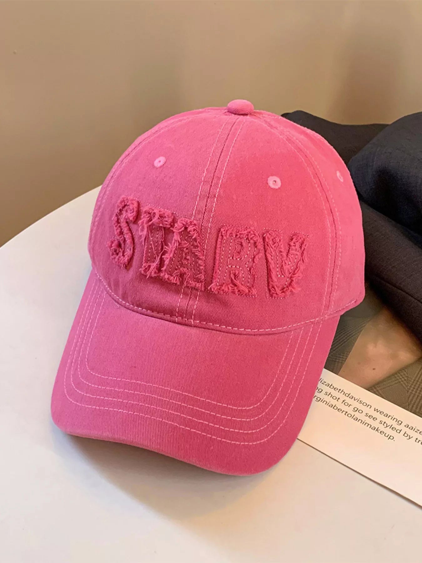 Frayed Letter Baseball Cap