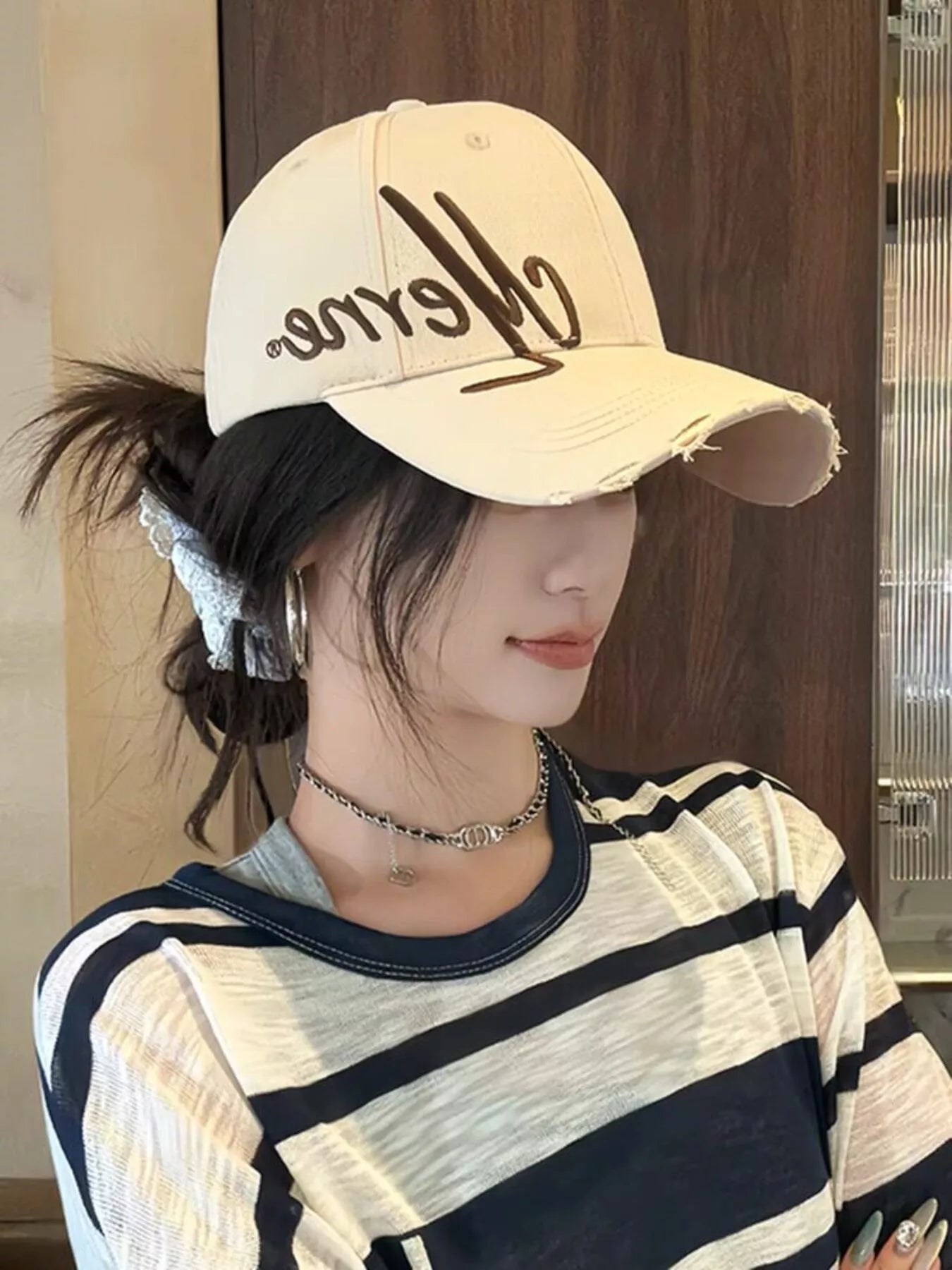 Letter Embroidered Baseball Cap