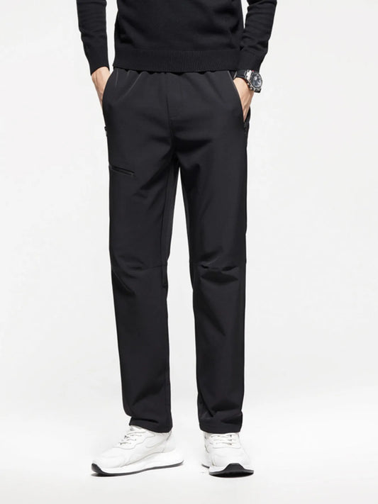 Men's Plus Size Casual Straight-Leg Pants