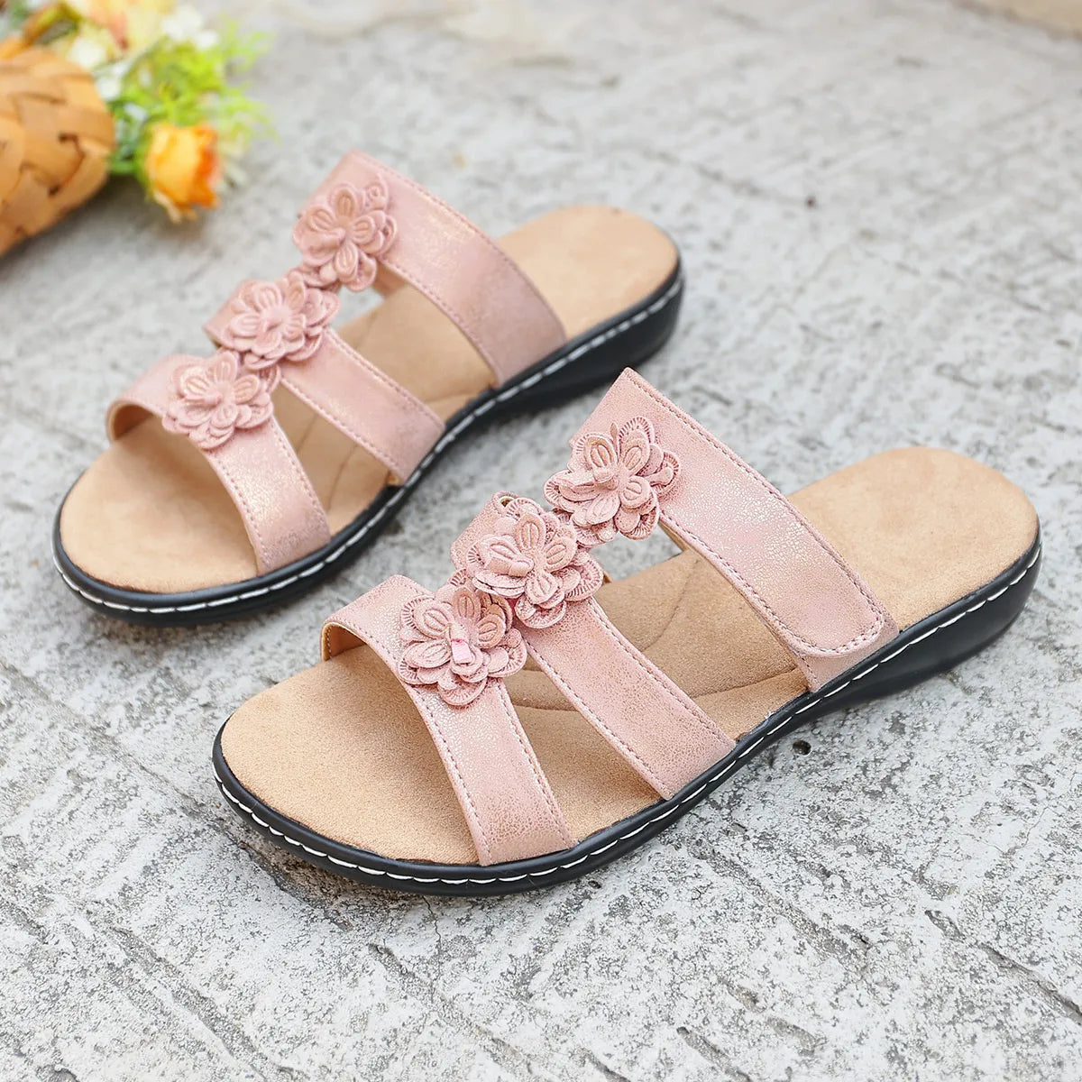 Flower Open Toe Sandals