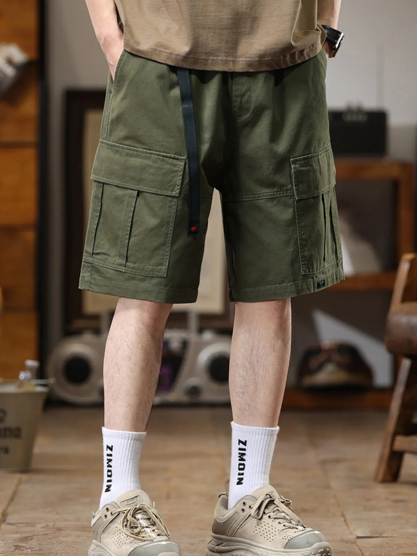 Men's Plus Size Casual Cargo Shorts