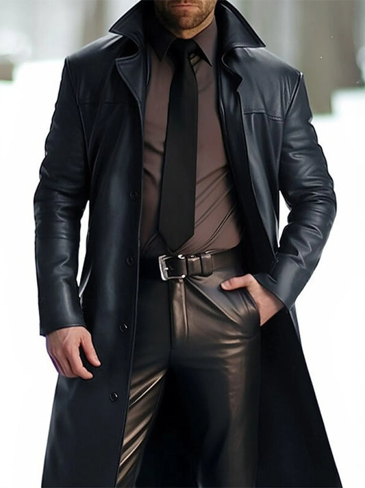 Men's Full Size Button Up Long Sleeve Jacket Plus Size
