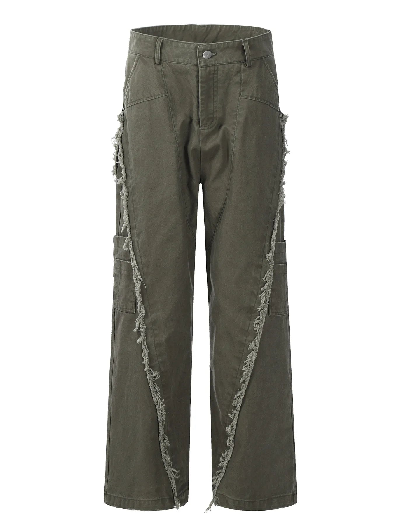 Men's Fringe Wide Leg Pants