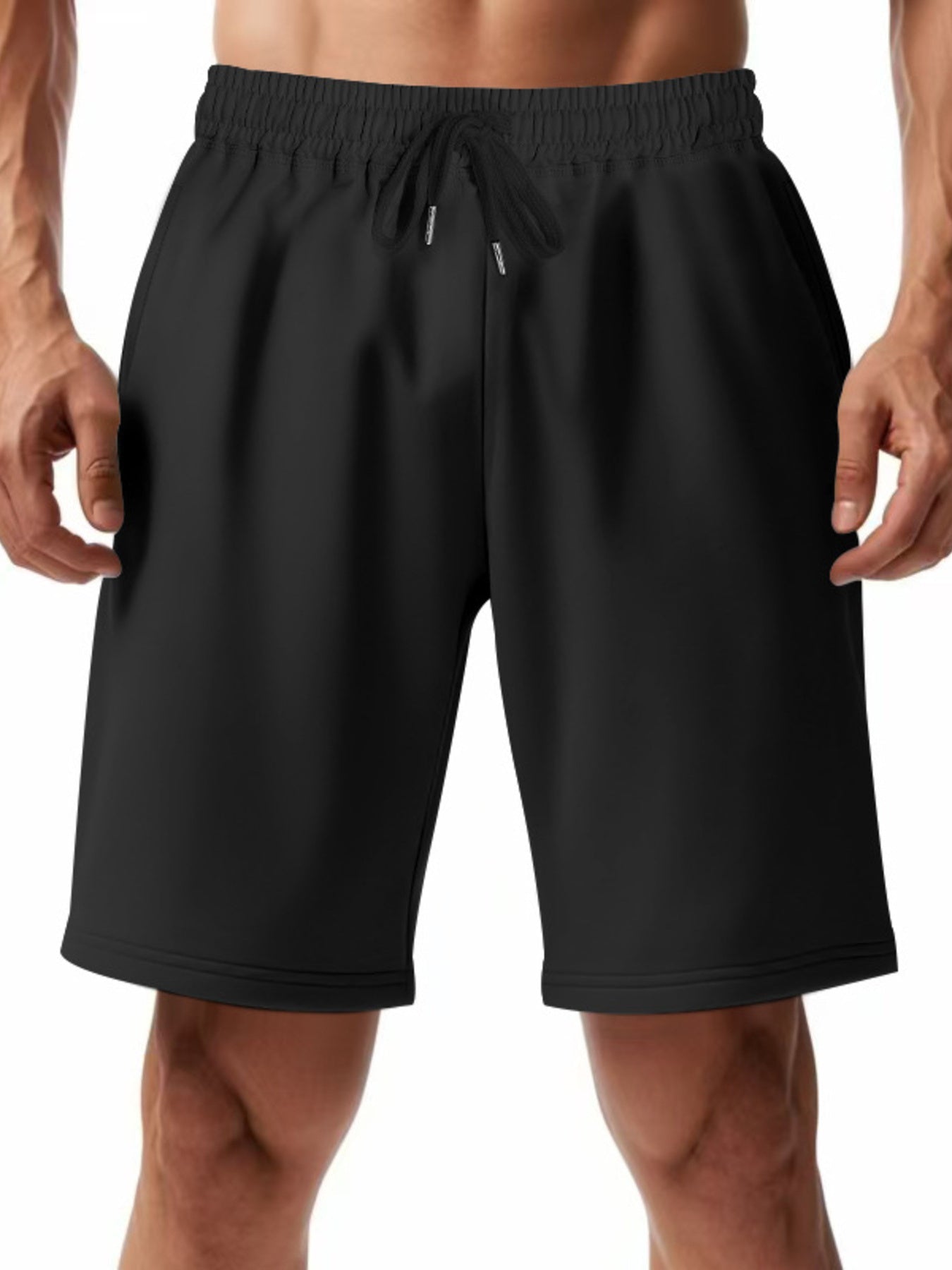 Men's Full Size Casual Drawstring Shorts Plus Size
