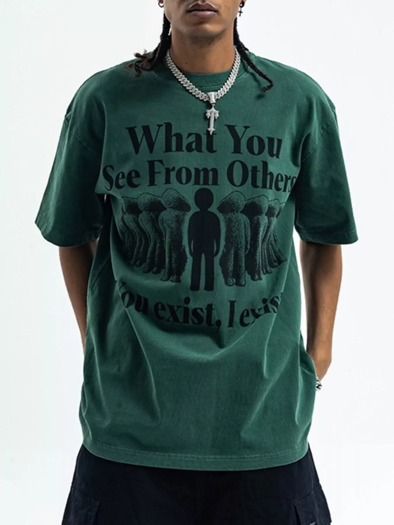 Men's Graphic Round Neck Half Sleeve T-Shirt