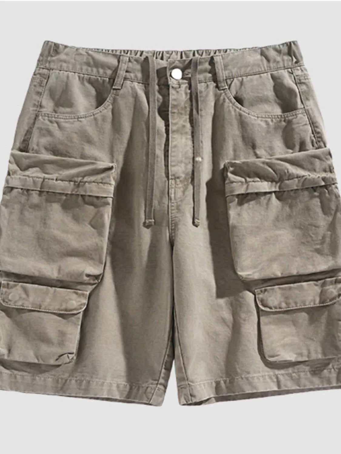 Men's Vintage Washed Multi-Pocket Cargo Shorts