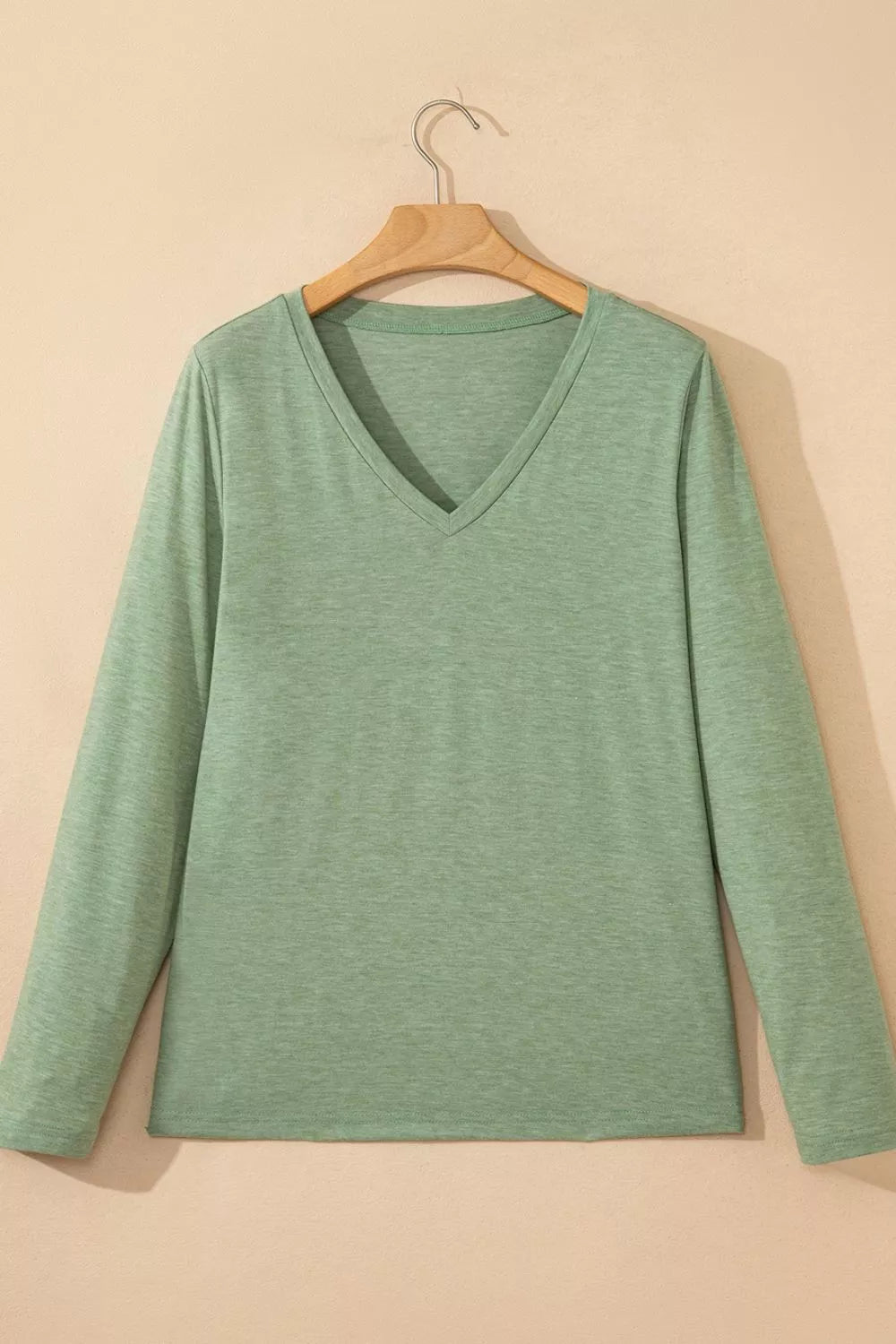 V-Neck Long Sleeve T-Shirt