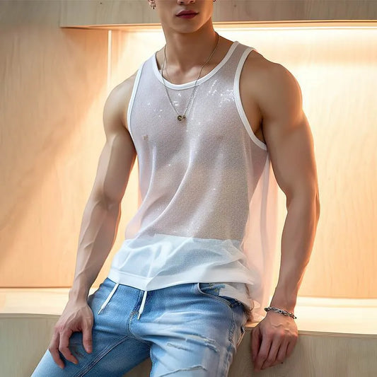 Men's Full Size Round Neck Tank Plus Size