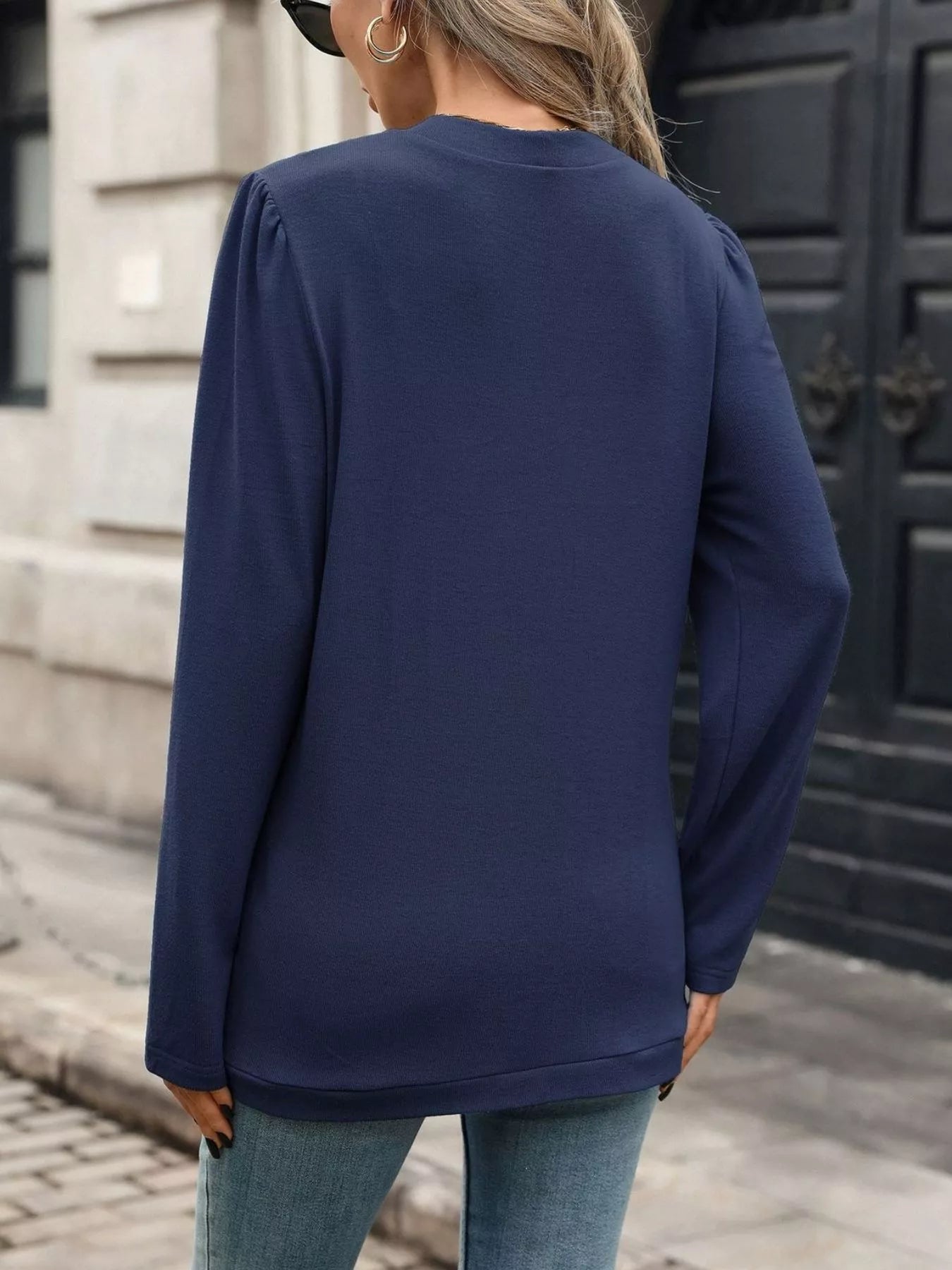 Open Front Long Sleeve Cardigan