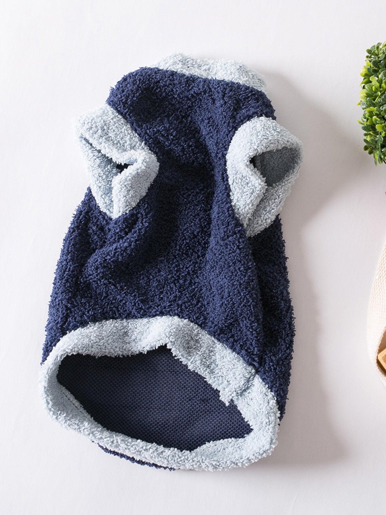 Fleece Pet Sweater with Button Decor