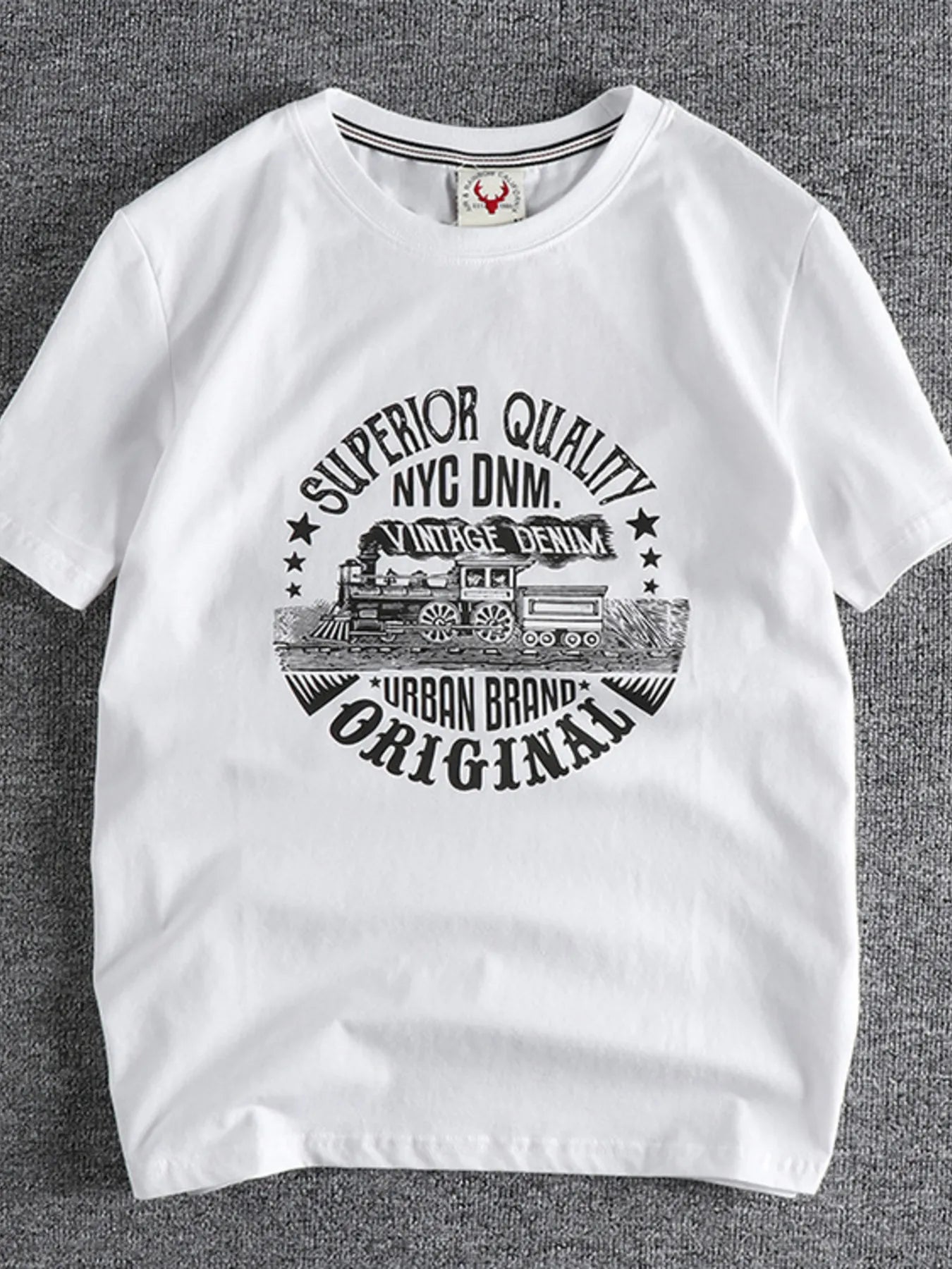 Men's Plus Size Graphic Round Neck Short Sleeve T-Shirt