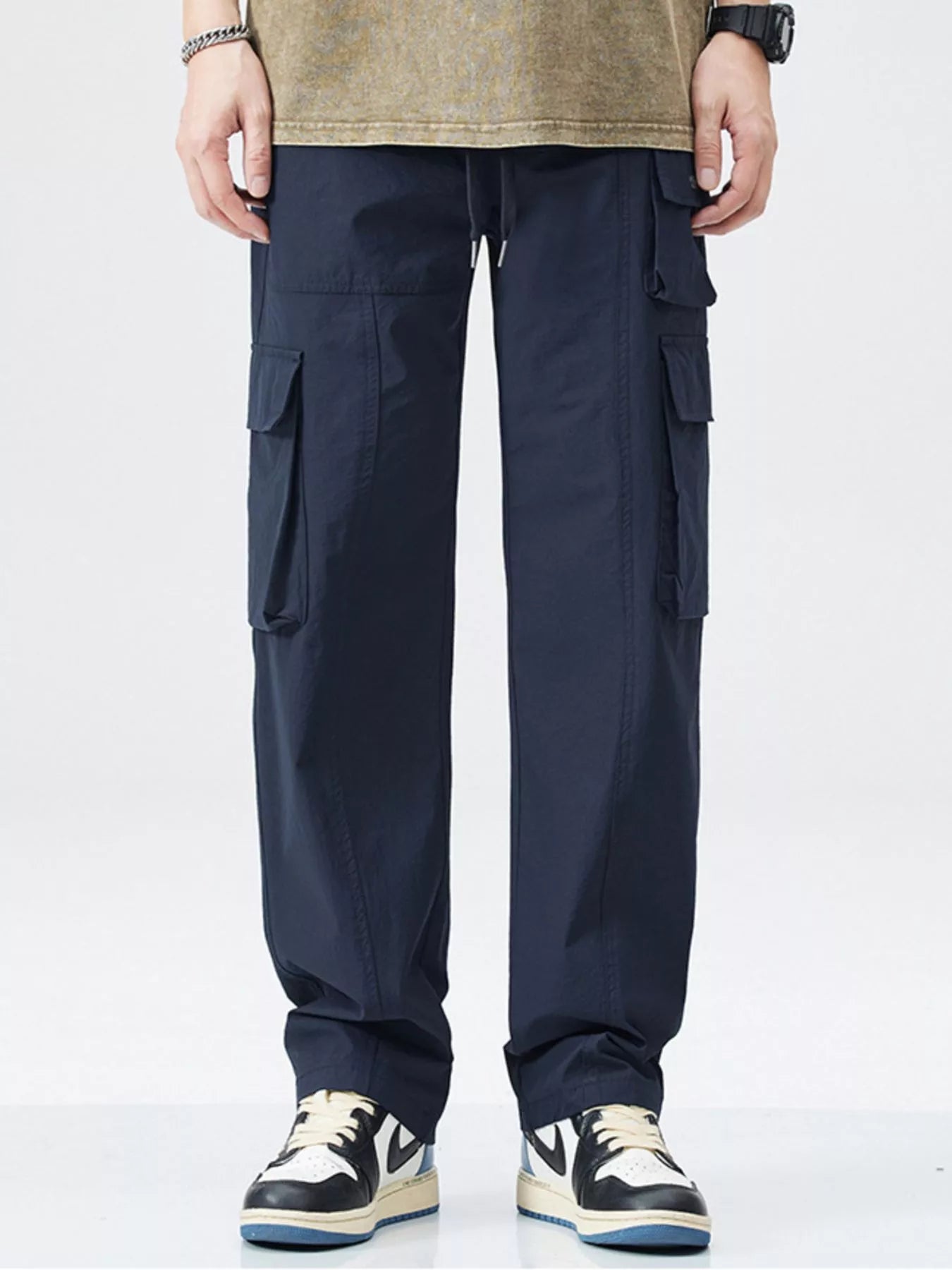 Men's Full Size Relaxed Fit Cargo Pants Plus Size