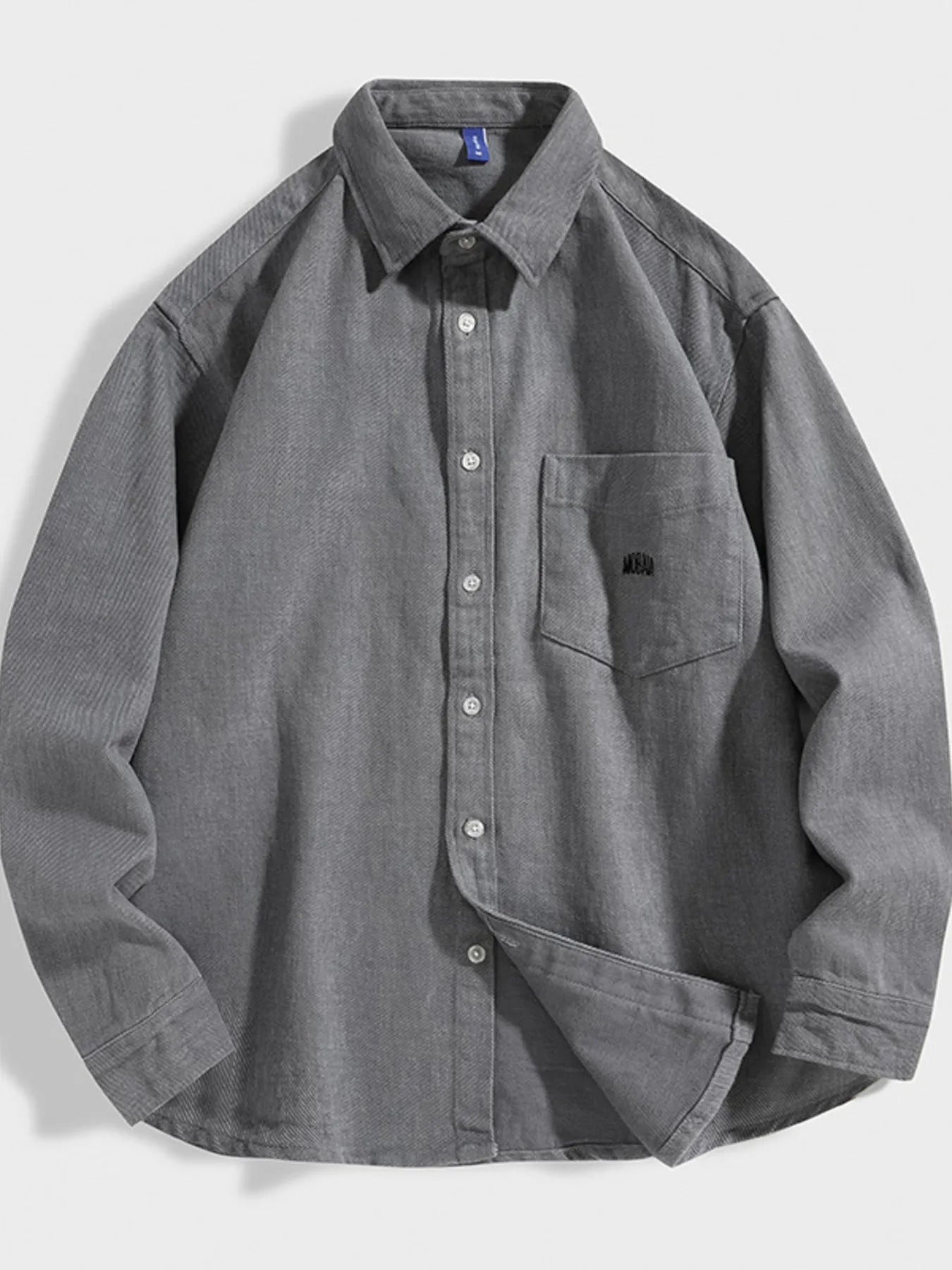 Men's Plus Size Casual Button Up Long Sleeve Shirt