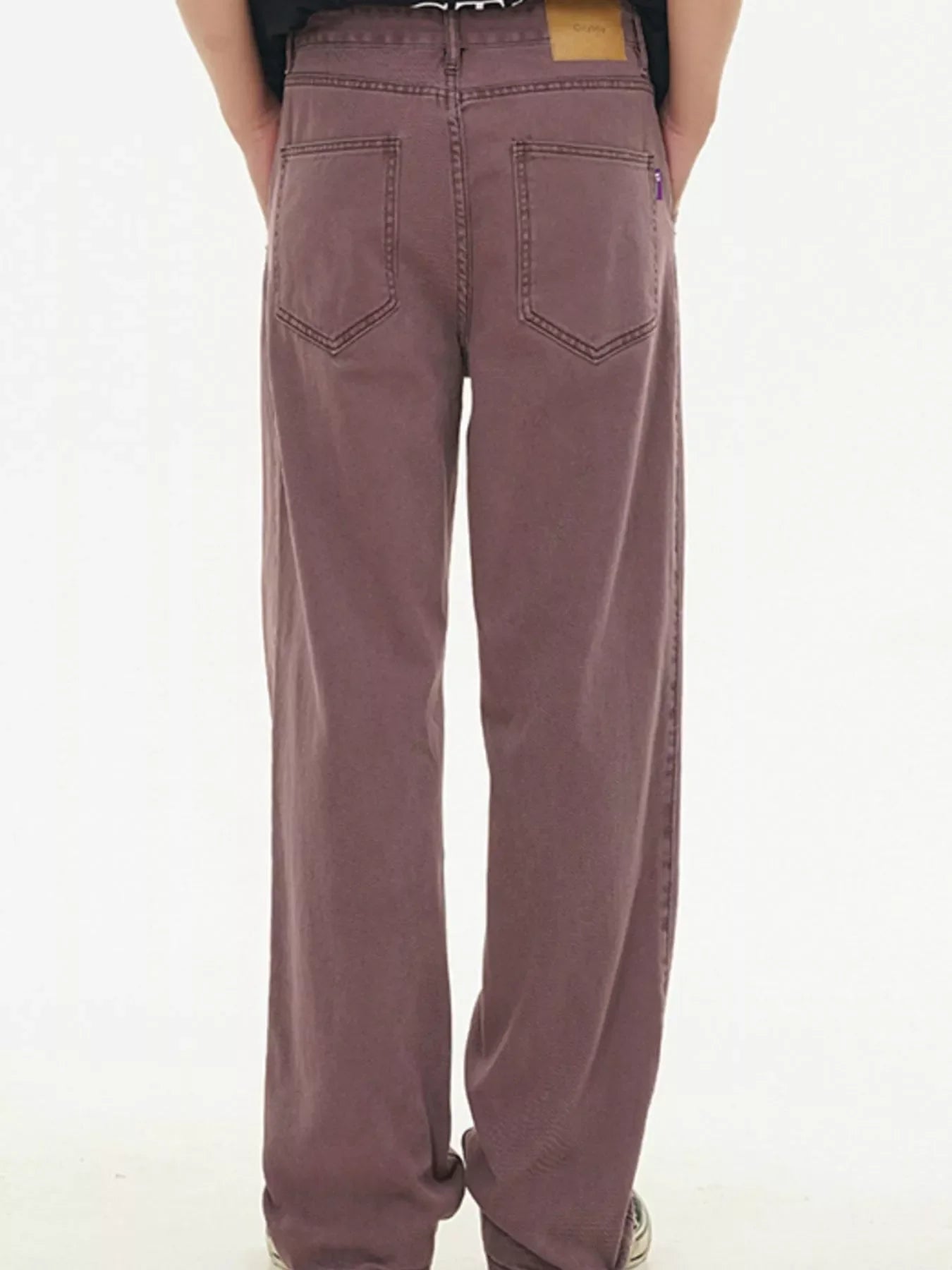 Men's Full Size Washed Wide Leg Relaxed Fit Jeans Plus Size