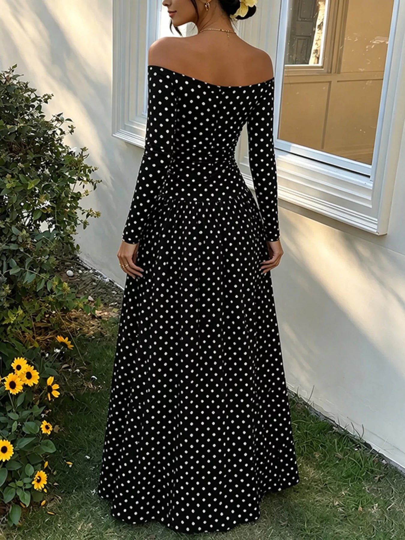 Off-the-Shoulder Maxi Dress